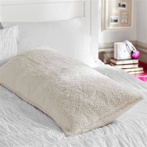 sherpa body pillow cover|pottery barn body pillow.